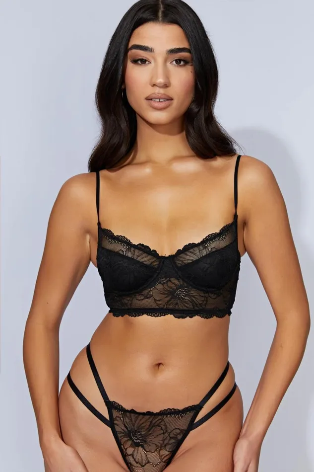 Meshki Intimates Cersei Lace Bralette 8211 Black Black 8211 Women Meshki Intimates Cersei Lace Bralette 8211 Black Black 8211 Women