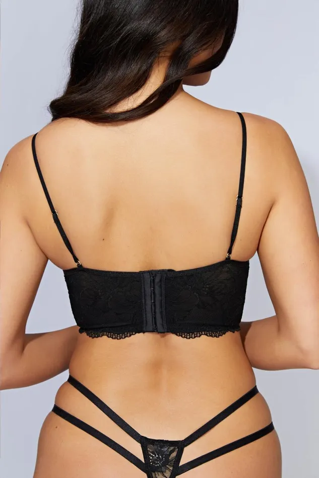 Meshki Intimates Cersei Lace Bralette 8211 Black Black 8211 Women Meshki Intimates Cersei Lace Bralette 8211 Black Black 8211 Women