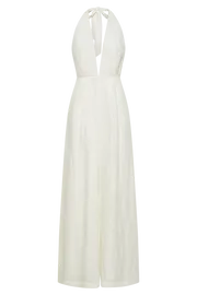 Meshki Jumpsuits and Rompers Blanca Linen Halter Jumpsuit 8211 White White 8211 Women Meshki Jumpsuits and Rompers Blanca Linen Halter Jumpsuit 8211 White White 8211 Women