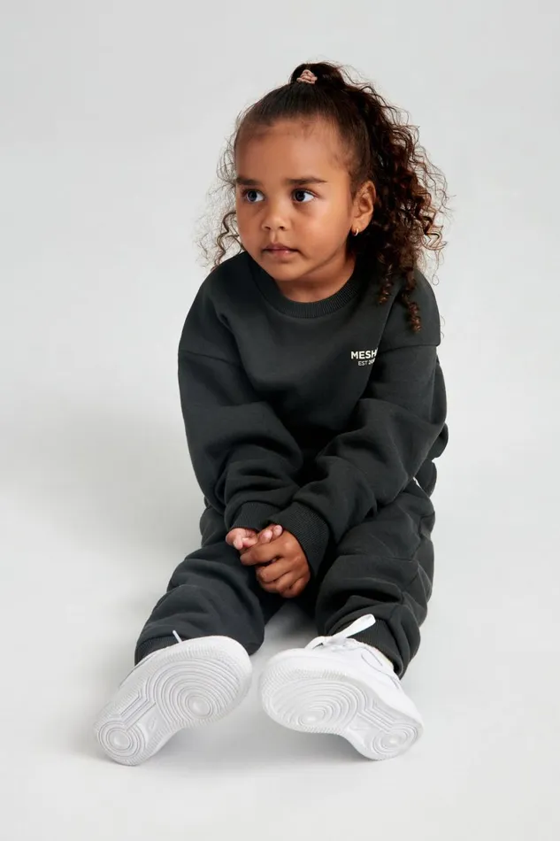 Meshki Kids Phoenix Kids Unisex Crewneck Jumper 8211 Dusk Black Duskblack 8211 Women