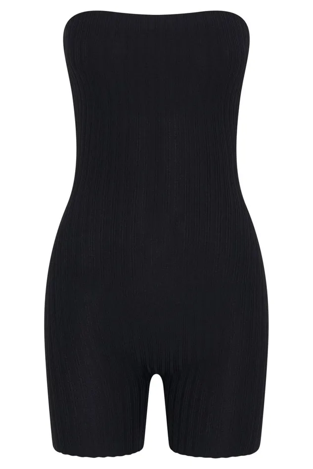 Meshki Maternity Dresses Ginny Strapless Knitted Playsuit 8211 Black Black 8211 Women Meshki Maternity Dresses Ginny Strapless Knitted Playsuit 8211 Black Black 8211 Women