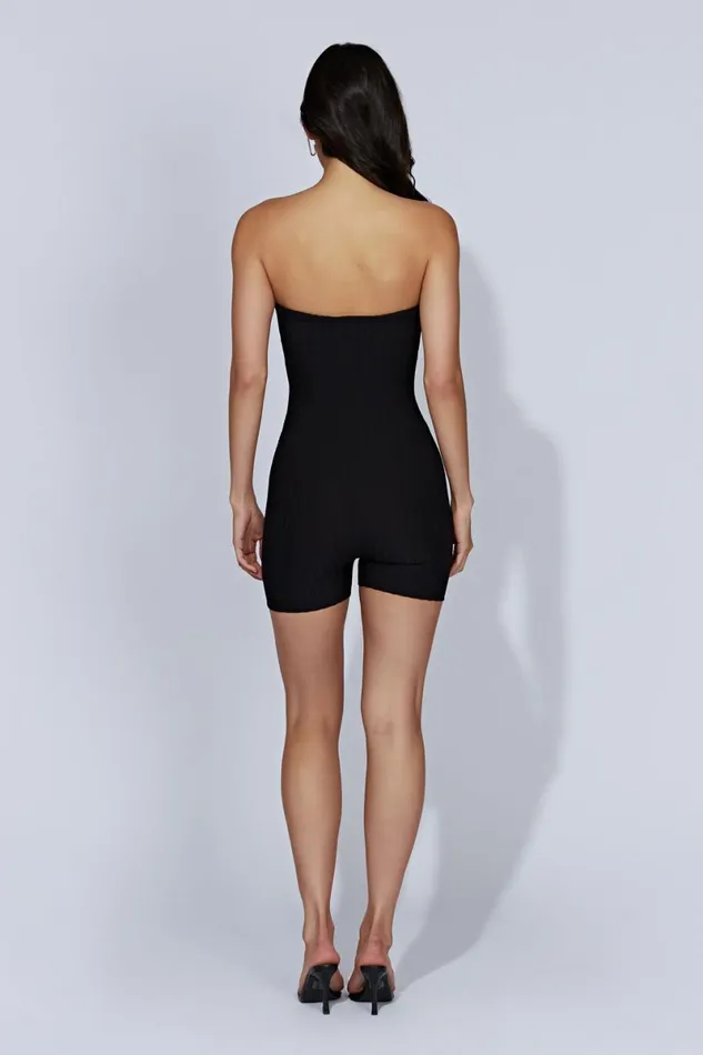 Meshki Maternity Dresses Ginny Strapless Knitted Playsuit 8211 Black Black 8211 Women Meshki Maternity Dresses Ginny Strapless Knitted Playsuit 8211 Black Black 8211 Women