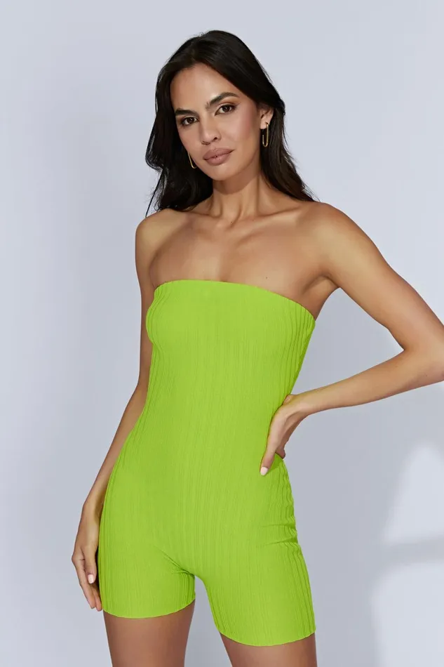 Meshki Maternity Dresses Ginny Strapless Knitted Playsuit 8211 Fresh Green Freshgreen 8211 Women Meshki Maternity Dresses Ginny Strapless Knitted Playsuit 8211 Fresh Green Freshgreen 8211 Women