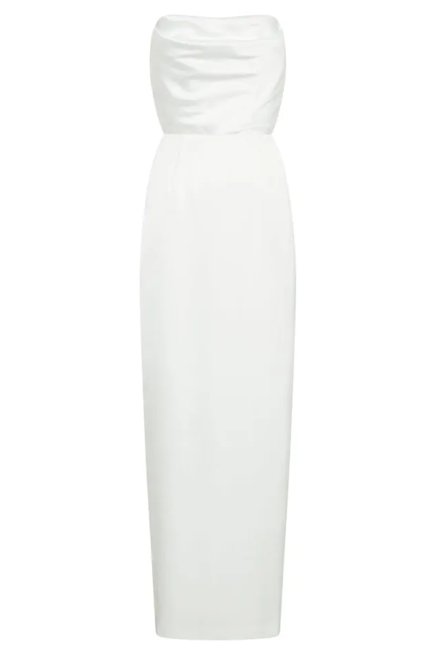 Meshki Maxi Dresses Alanis Strapless Maxi Dress 8211 White White 8211 Women