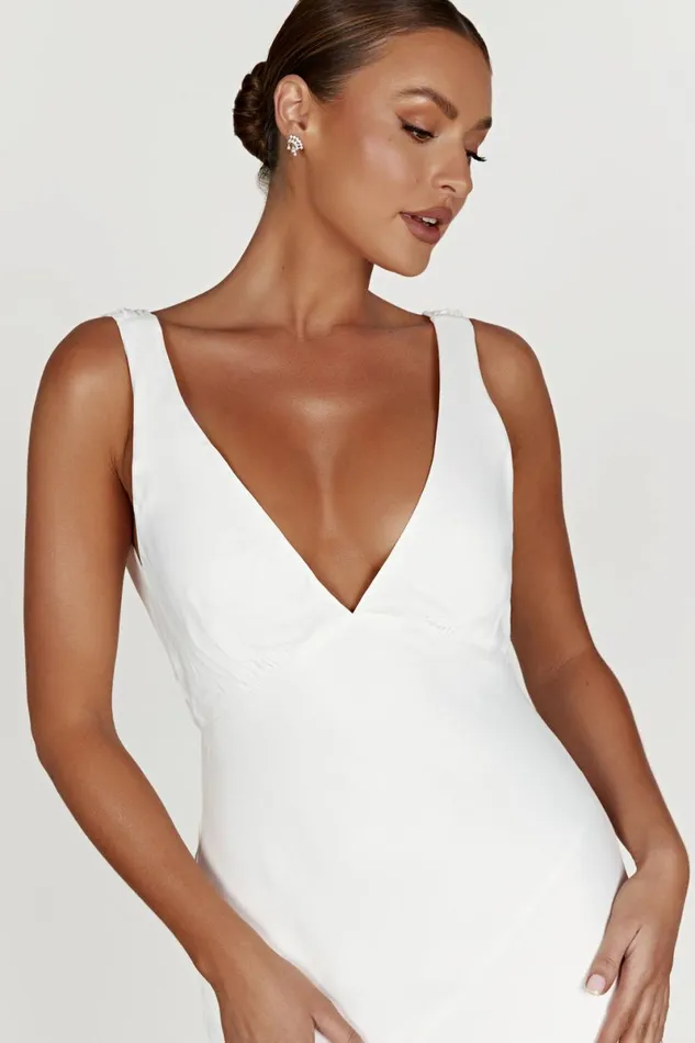 Meshki Maxi Dresses Amanza Maxi Dress With Cowl Back 8211 White White 8211 Women
