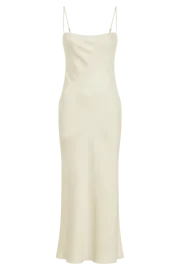 Meshki Maxi Dresses Brynlee Low Back Satin Maxi Dress 8211 Sand Sand 8211 Women