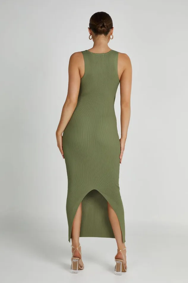 Meshki Maxi Dresses Kaesha Knit Maxi Dress 8211 Olive Olive 8211 Women