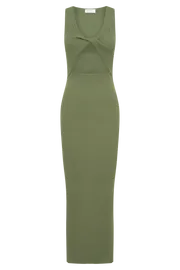 Meshki Maxi Dresses Kaesha Knit Maxi Dress 8211 Olive Olive 8211 Women