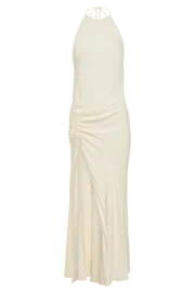 Meshki Maxi Dresses Polly Halter Maxi Dress 8211 Bone Bone 8211 Women