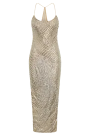Meshki Maxi Dresses Tierra Sequin Maxi Dress 8211 Silver Silver 8211 Women