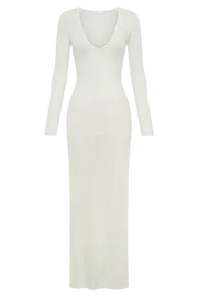 Meshki Midi Dresses Imelda Knit Cover Up Midi Dress 8211 White White 8211 Women