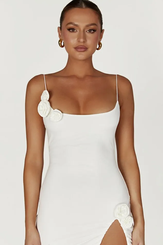 Meshki Midi Dresses Nevaeh Rose Midi Dress 8211 White White 8211 Women