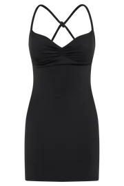 Meshki Mini Dresses Amirah Slinky Backless Mini Dress 8211 Black Black 8211 Women