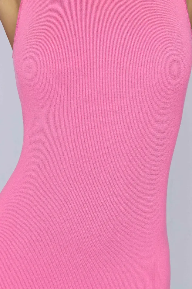 Meshki Mini Dresses Delia Sleeveless Knit Mini Dress 8211 Bubblegum Pink Bubblegumpink 8211 Women