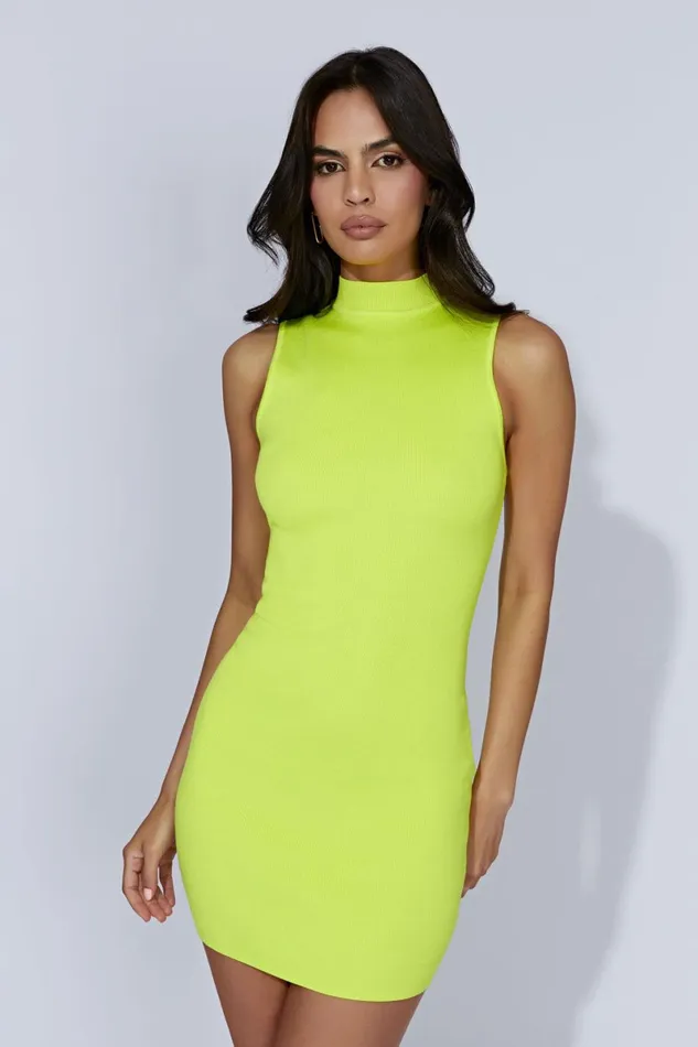 Meshki Mini Dresses Delia Sleeveless Knit Mini Dress 8211 Fresh Green Freshgreen 8211 Women Meshki Mini Dresses Delia Sleeveless Knit Mini Dress 8211 Fresh Green Freshgreen 8211 Women