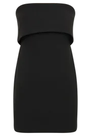 Meshki Mini Dresses Mariska Strapless Crepe Mini Dress 8211 Black Black 8211 Women