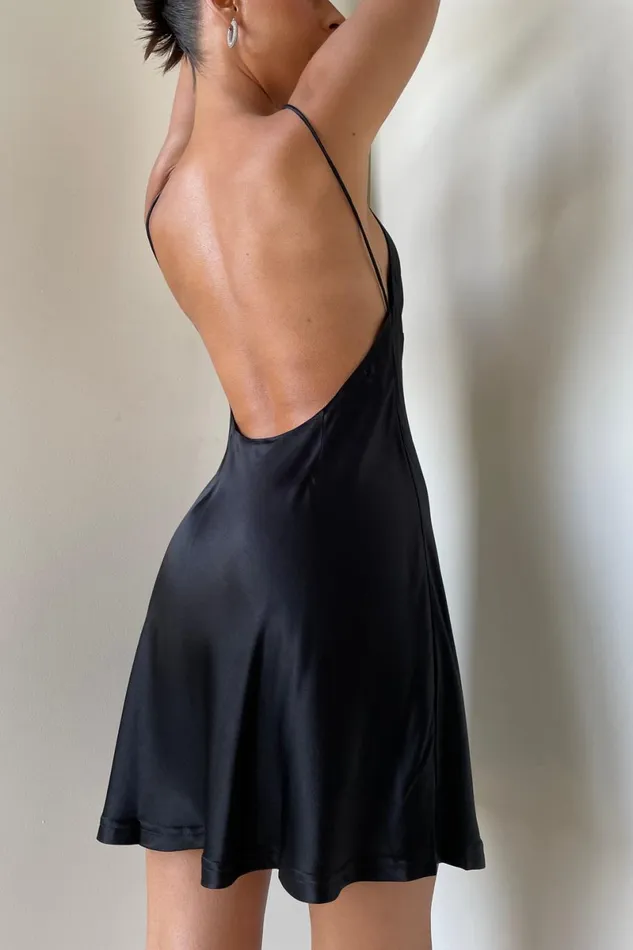 Meshki Mini Dresses Porter Mini Slip Dress 8211 Black Black 8211 Women