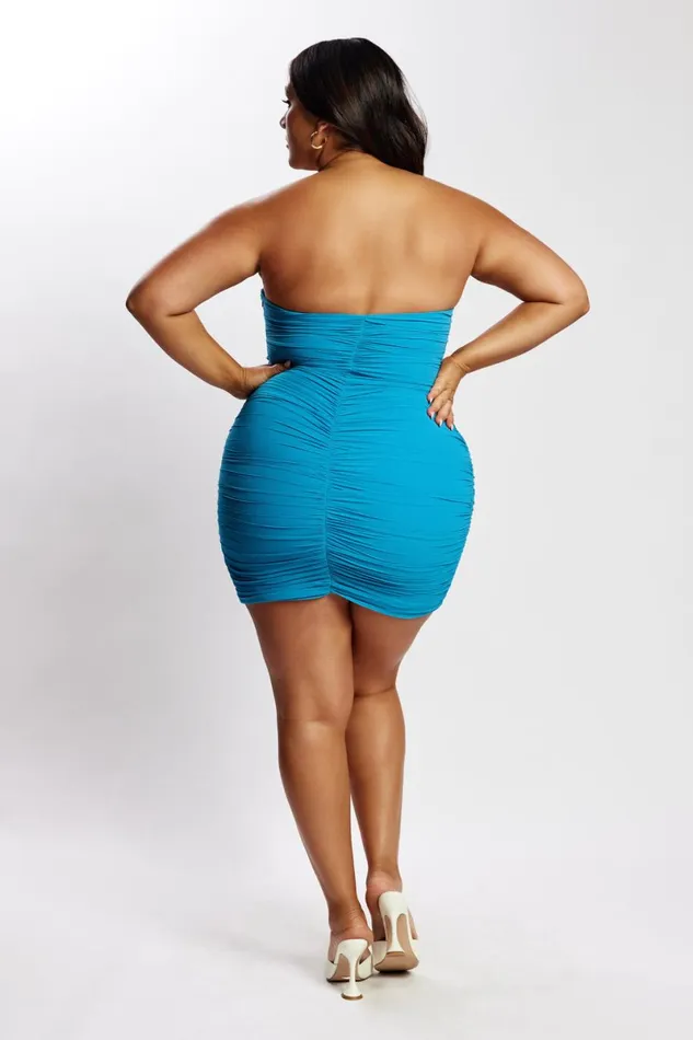 Meshki Mini Dresses Suzanna Ruched Mini Dress 8211 Marine Blue Marineblue 8211 Women Meshki Mini Dresses Suzanna Ruched Mini Dress 8211 Marine Blue Marineblue 8211 Women