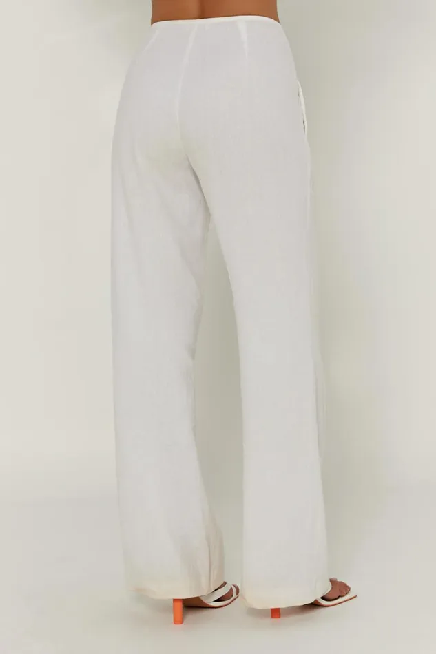 Meshki Pants Adina Linen Pant 8211 White White 8211 Women