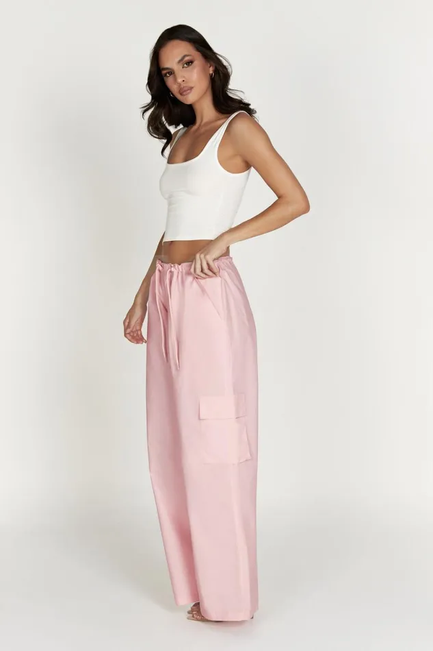 Meshki Pants Amara Parachute Pants 8211 Baby Pink Babypink 8211 Women
