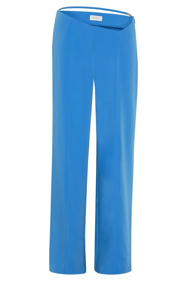 Meshki Pants Bahar Mid Rise Wide Leg Strap Pant 8211 Azure Blue Azureblue 8211 Women Meshki Pants Bahar Mid Rise Wide Leg Strap Pant 8211 Azure Blue Azureblue 8211 Women