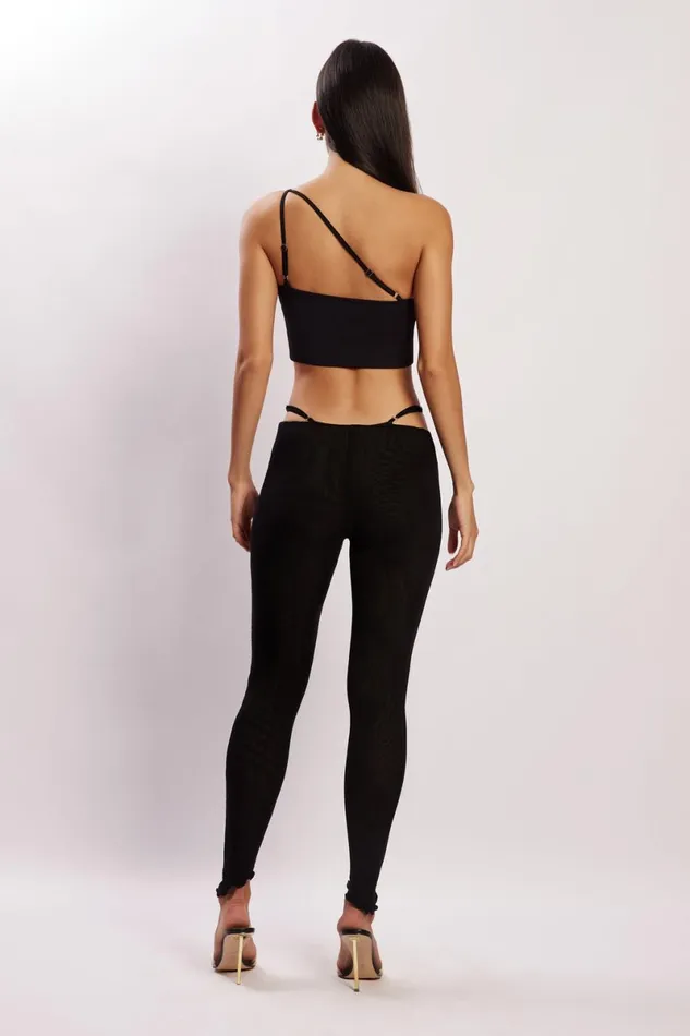 Meshki Pants Gabriella Cutout Full Length Pants 8211 Black Black 8211 Women Meshki Pants Gabriella Cutout Full Length Pants 8211 Black Black 8211 Women