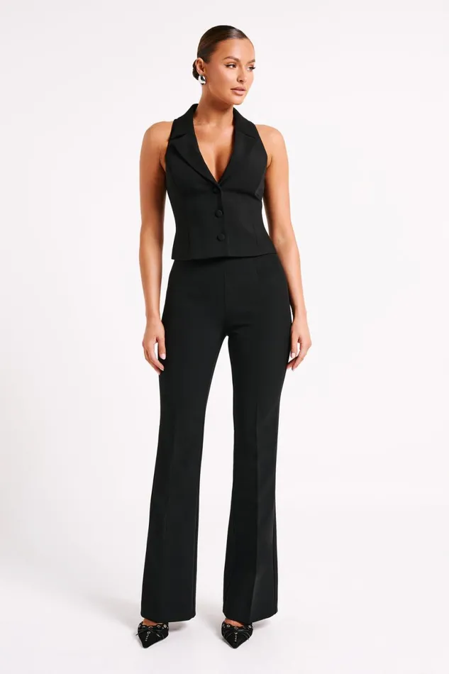 Meshki Pants Loretta Fit and Flare Tailored Pant 8211 Black Black 8211 Women