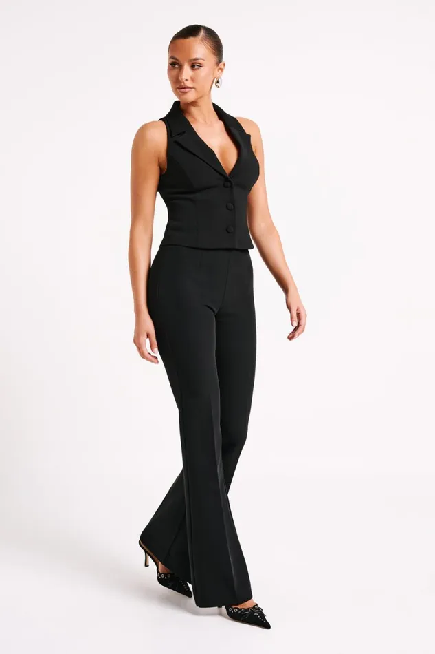 Meshki Pants Loretta Fit and Flare Tailored Pant 8211 Black Black 8211 Women