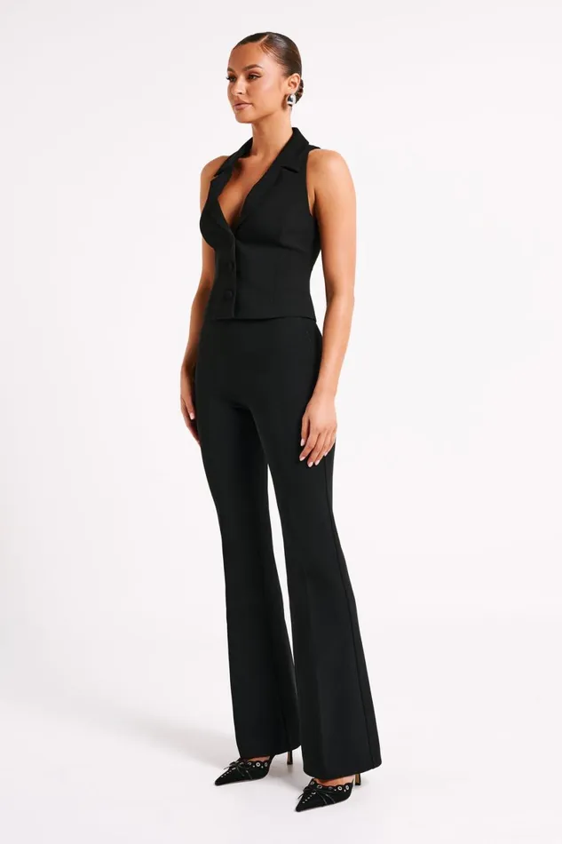 Meshki Pants Loretta Fit and Flare Tailored Pant 8211 Black Black 8211 Women