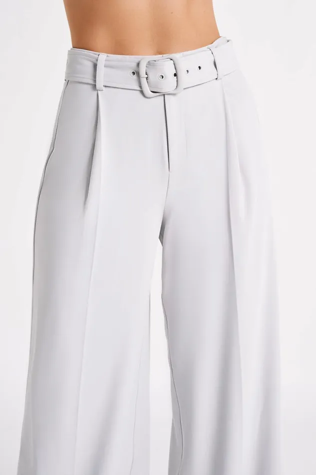 Meshki Pants Tenley Wide Leg Suiting Pants 8211 Ice Grey Icegrey 8211 Women