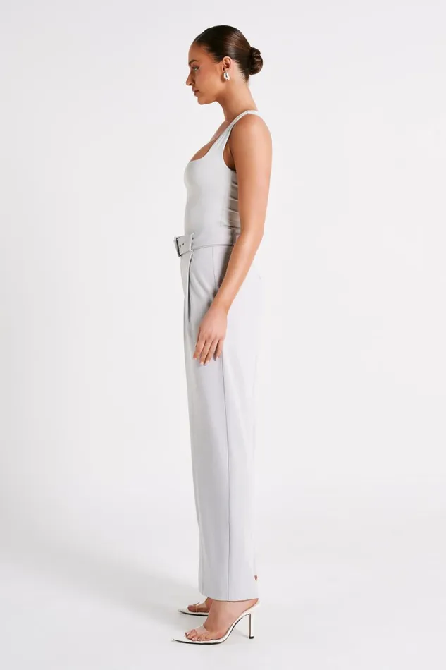 Meshki Pants Tenley Wide Leg Suiting Pants 8211 Ice Grey Icegrey 8211 Women