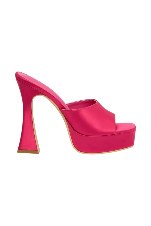 Meshki Shoes Mikaela Satin Platform Heels 8211 Pink Pink 8211 Women Meshki Shoes Mikaela Satin Platform Heels 8211 Pink Pink 8211 Women