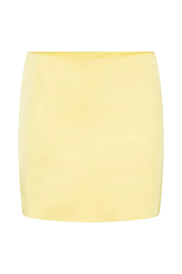 Meshki Skirts Briony Low Rise Mini Skirt 8211 Lemon Lemon 8211 Women