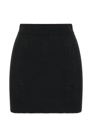 Meshki Skirts Esme Knit Mini Skirt 8211 Black Black 8211 Women