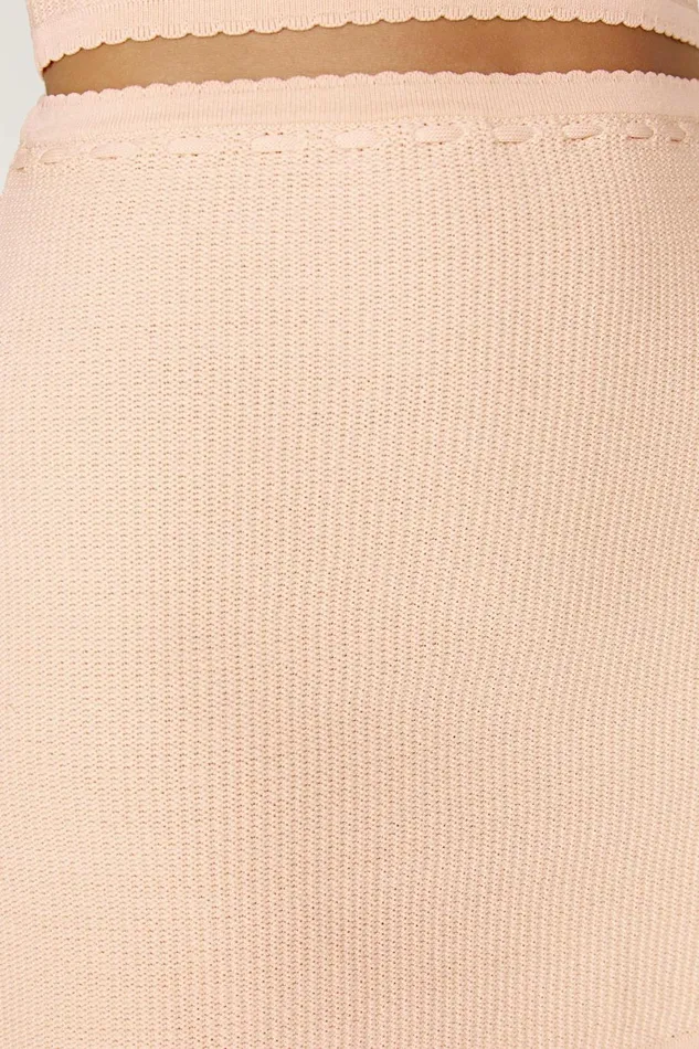 Meshki Skirts Kyra Waffle Mini Skirt 8211 Apricot Apricot 8211 Women