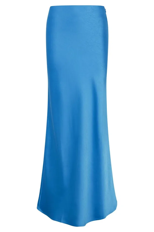 Meshki Skirts Missy Maxi Satin Skirt 8211 Azure Blue Azureblue 8211 Women Meshki Skirts Missy Maxi Satin Skirt 8211 Azure Blue Azureblue 8211 Women