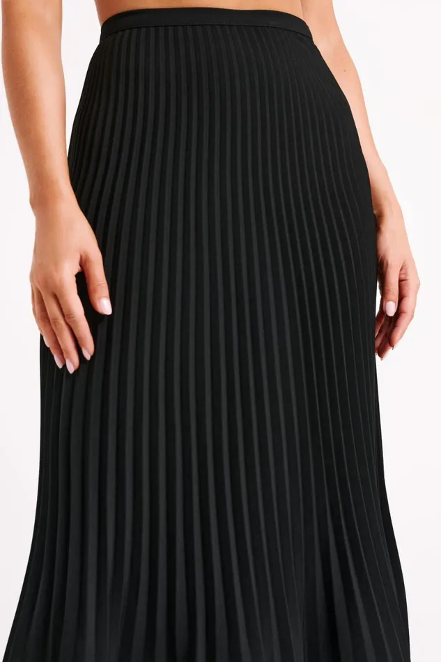 Meshki Skirts Twyla Pleated Suiting Maxi Skirt 8211 Black Black 8211 Women