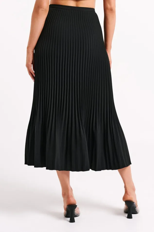 Meshki Skirts Twyla Pleated Suiting Maxi Skirt 8211 Black Black 8211 Women