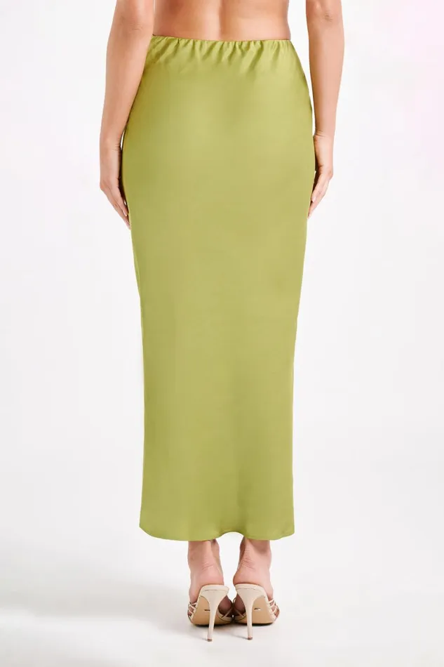 Meshki Skirts Violeta Satin Maxi Skirt 8211 Parakeet Green Parakeetgreen 8211 Women Meshki Skirts Violeta Satin Maxi Skirt 8211 Parakeet Green Parakeetgreen 8211 Women