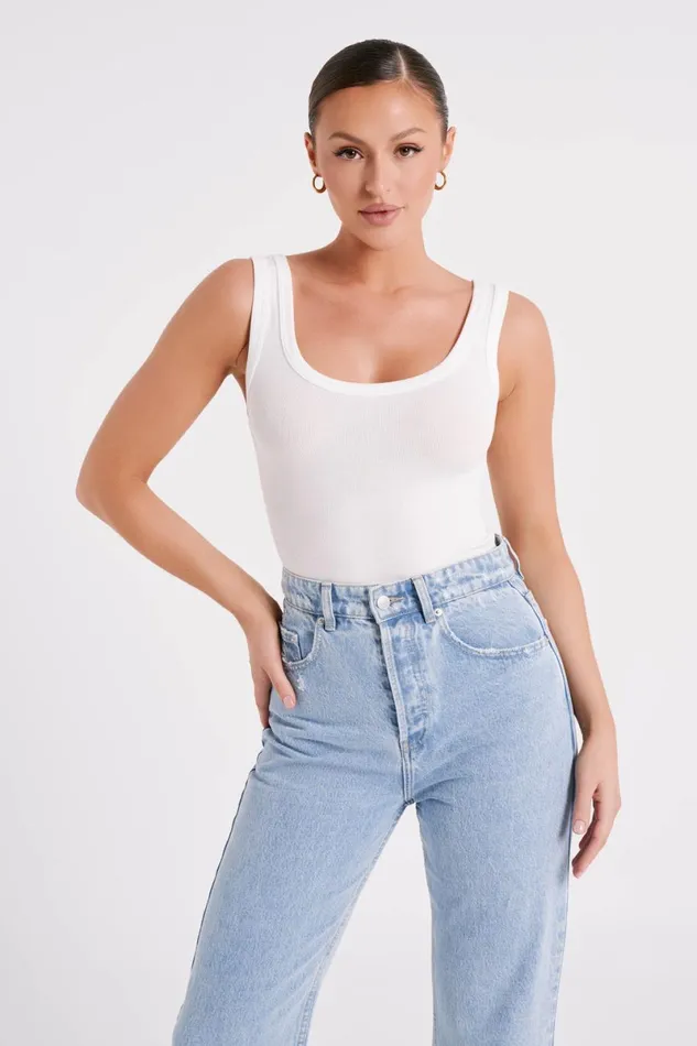 Meshki Sleeveless Tops Chandler Modal Tank Top 8211 White White 8211 Women