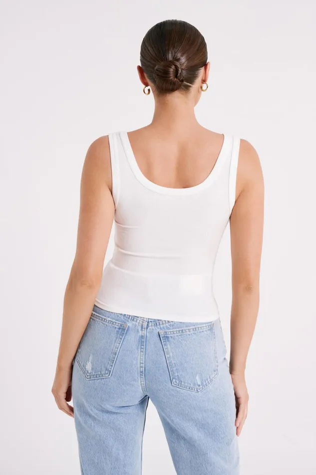 Meshki Sleeveless Tops Chandler Modal Tank Top 8211 White White 8211 Women