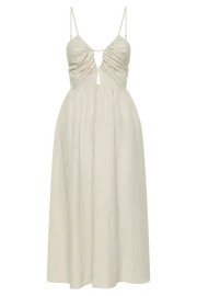 Meshki Summer Dresses Magdelena Cut Out Linen Midi Dress 8211 Natural Natural 8211 Women Meshki Summer Dresses Magdelena Cut Out Linen Midi Dress 8211 Natural Natural 8211 Women