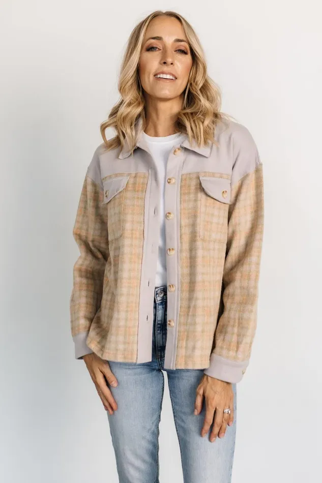 Micah Shacket Dusty Lilac Multi Women Baltic Born Outerwear