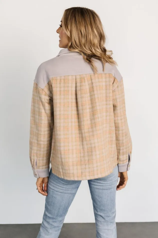 Micah Shacket Dusty Lilac Multi Women Baltic Born Outerwear Micah Shacket Dusty Lilac Multi Women Baltic Born Outerwear