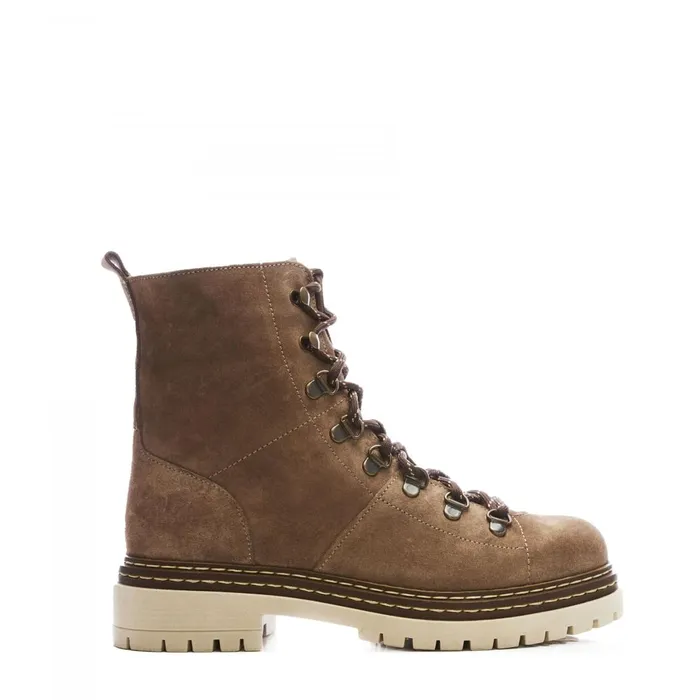 MidCalf Boots Women Moda In Pelle Athea Taupe Suede