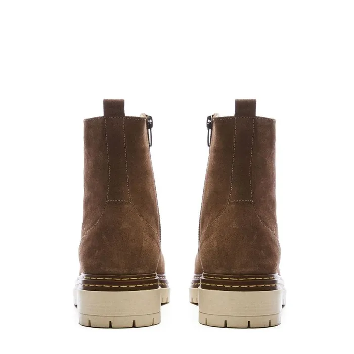 MidCalf Boots Women Moda In Pelle Athea Taupe Suede
