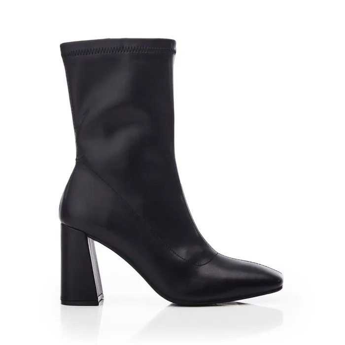 MidCalf Boots Women Moda In Pelle Myler Black Porvair