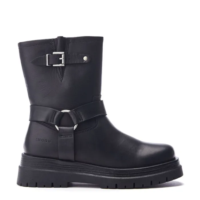 MidCalf Boots Women Moda In Pelle Shoon Sh Orleton Black Leather