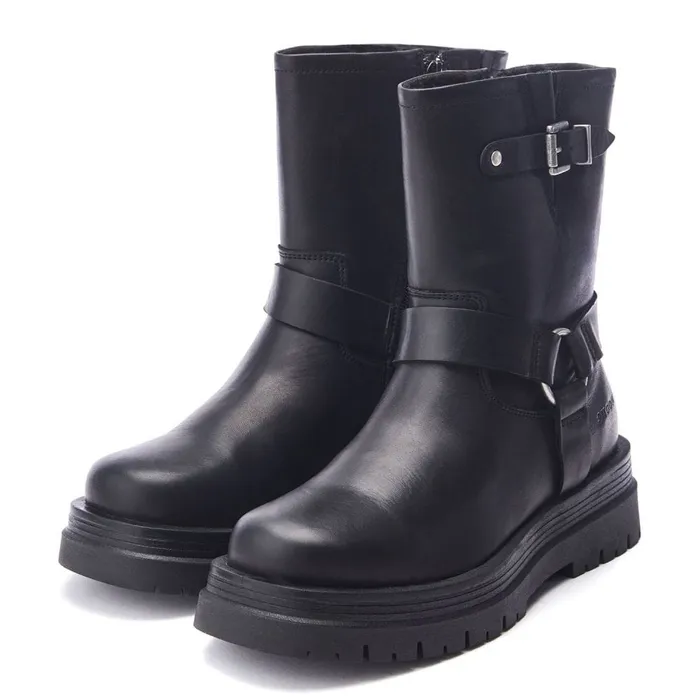 MidCalf Boots Women Moda In Pelle Shoon Sh Orleton Black Leather