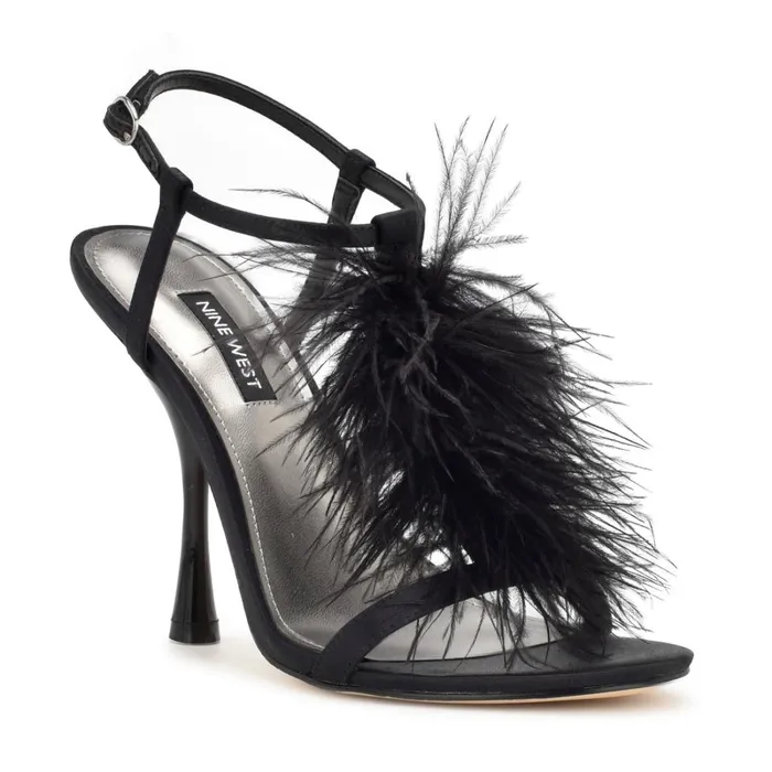 Million Ankle Strap Heeled Sandals Black Women Nine West Dress Million Ankle Strap Heeled Sandals Black Women Nine West Dress